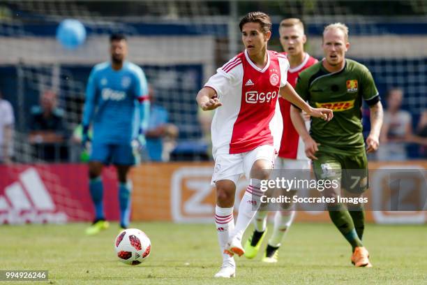 Victor Jensen of Ajax during the Club Friendly match between Ajax v FC Nordsjaelland at the Sportpark Putter Eng on July 7, 2018 in Putten Netherlands