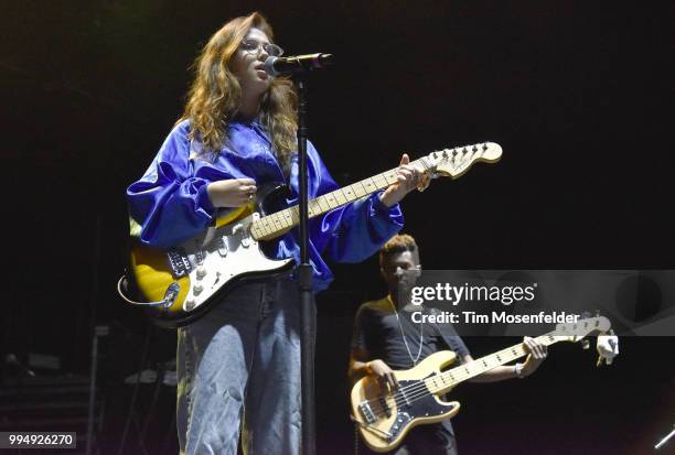 Clairo performs in support of her "diary 001" release at the Bill Graham Civic Auditorium on June 30, 2018 in San Francisco, California.