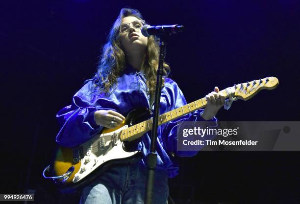 Clairo performs in support of her "diary 001" release at the Bill Graham Civic Auditorium on June 30, 2018 in San Francisco, California.