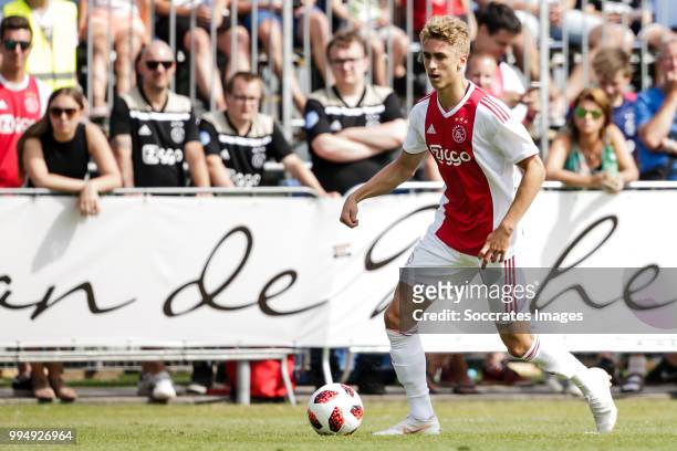 Dennis Johnsen of Ajax during the Club Friendly match between Ajax v FC Nordsjaelland at the Sportpark Putter Eng on July 7, 2018 in Putten...