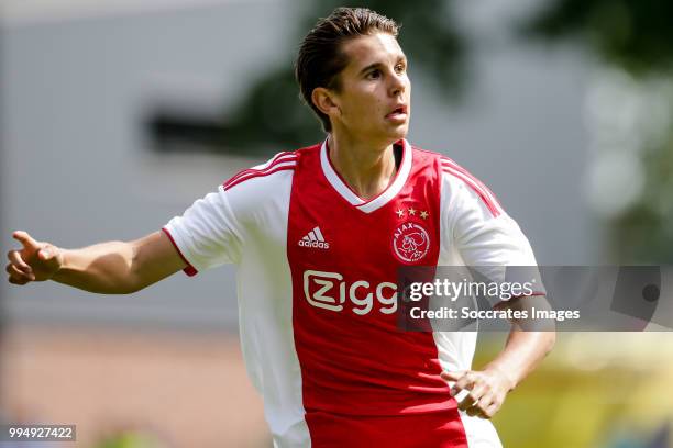 Victor Jensen of Ajax during the Club Friendly match between Ajax v FC Nordsjaelland at the Sportpark Putter Eng on July 7, 2018 in Putten Netherlands