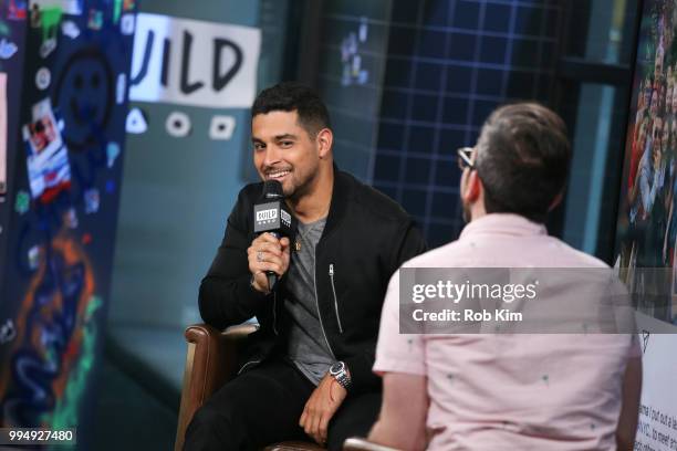 Wilmer Valderrama talks about "The Hollywood Puppet Show" at Build Studio on July 9, 2018 in New York City.