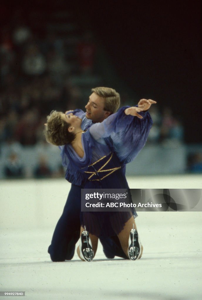 Jayne Torvill, Christopher Dean Competing In The 1984 Winter Olympics