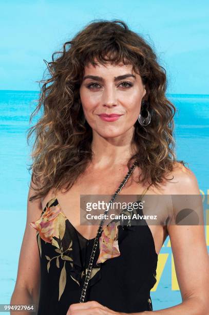 Actress Irene Arcos attends 'El Mejor Verano De Mi Vida' premiere at the Capitol cinema on July 9, 2018 in Madrid, Spain.