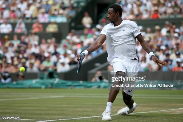 Mens Singles - Gael Monfils v Kevin Anderson - Gael Monfils at All England Lawn Tennis and Croquet Club on July 9, 2018 in London, England.