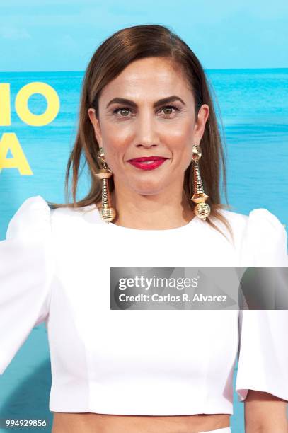 Actress Toni Acosta attends 'El Mejor Verano De Mi Vida' premiere at the Capitol cinema on July 9, 2018 in Madrid, Spain.