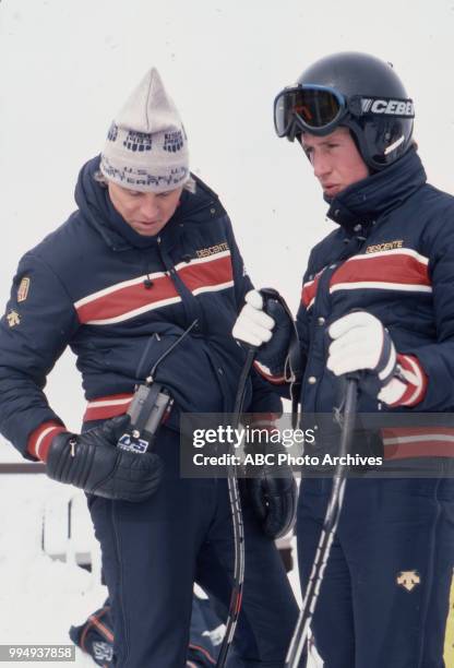 Sarajevo, Bosnia-Herzegovina Bill Johnson in the Men's downhill skiing competition at the 1984 Winter Olympics / XIV Olympic Winter Games, Bjelanica.