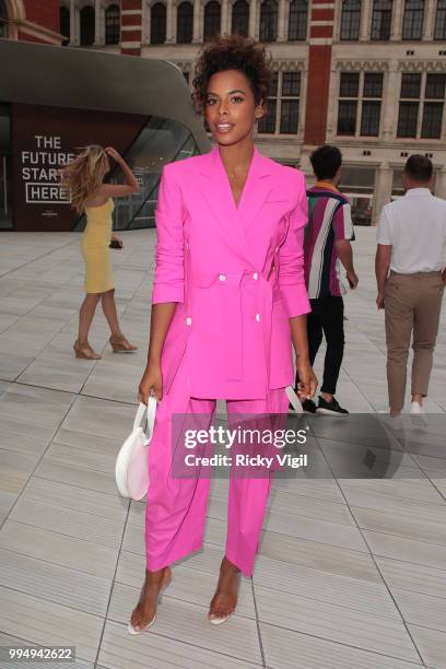 Rochelle Humes seen attending Syco - summer party at Victoria and Albert Museum on July 9, 2018 in London, England.