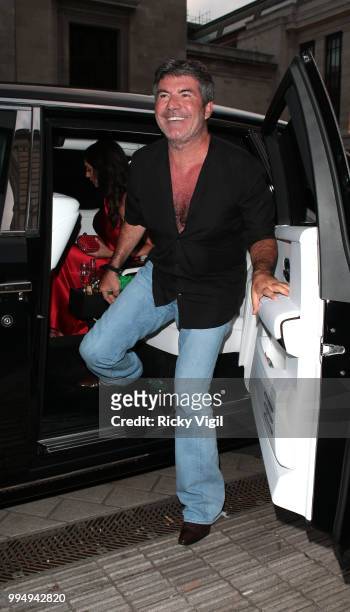 Simon Cowell seen attending Syco - summer party at Victoria and Albert Museum on July 9, 2018 in London, England.