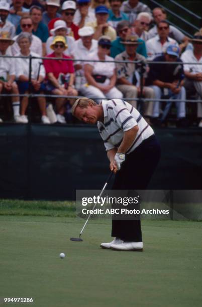 Jack Nicklaus playing golf.