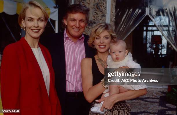 Nancy Collins, Donald Trump, Marla Maples, Tiffany Trump appearing on 'Primetime Live'.