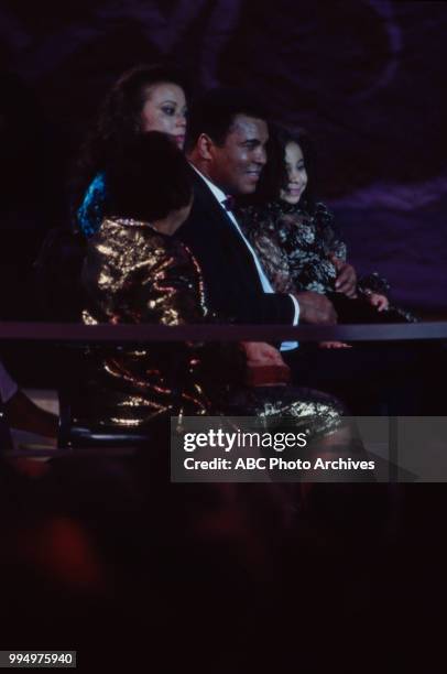 Muhammad Ali and family at tribute.