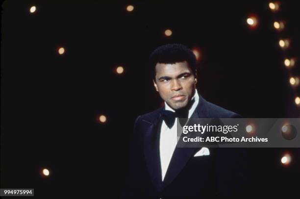 Muhammad Ali appearing on the 'Muhammad Ali Variety Special'.