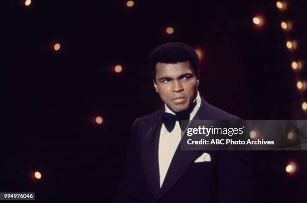 Muhammad Ali appearing on the 'Muhammad Ali Variety Special'.
