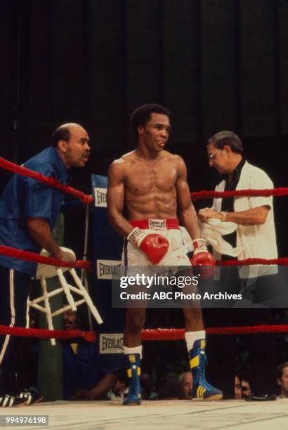 Sugar Ray Leonard boxing at Civic Center, May 14, 1977.