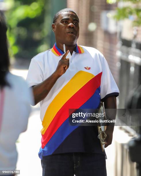 Tracy Morgan is seen filming 'The Last O.G.' on July 9, 2018 in New York, New York.