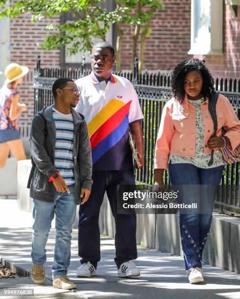 Tracy Morgan is seen filming 'The Last O.G.' on July 9, 2018 in New York, New York.