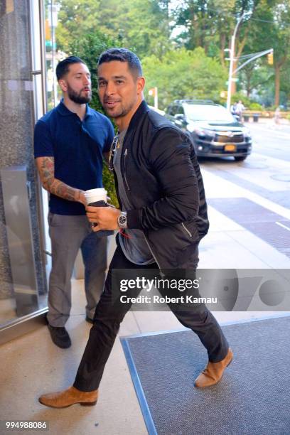 Wilmer Valderrama seen out and about in Manhattan on July 9, 2018 in New York City.