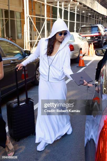 Michelle Rodriguez seen out and about in Manhattan on July 9, 2018 in New York City.