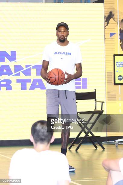 Kevin Durant attends 2018 NIKE basketball tour in Taipei on 09th July, 2018 in Taipei, Taiwan, China.