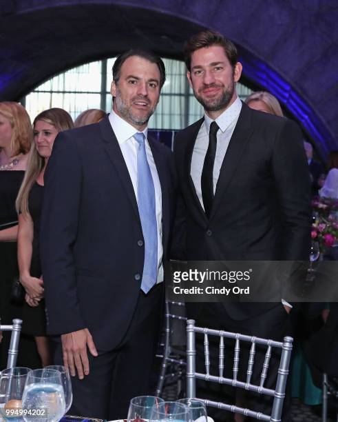 Chairman of the Board Nolan Russo and actor John Krasinski attend the American Institute for Stuttering 12th Annual Freeing Voices Changing Lives...