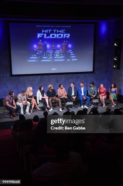 Cast of Hit The Floor Brent Antonello, Jonathan Lil J McDaniel, Katherine Bailess, Jodi Lyn O'Keefe, McKinley Freeman, Terrence J., Creator James...