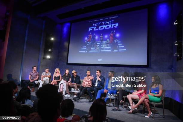Cast of Hit The Floor Brent Antonello, Jonathan Lil J McDaniel, Katherine Bailess, Jodi Lyn O'Keefe, McKinley Freeman, Terrence J., Creator James...
