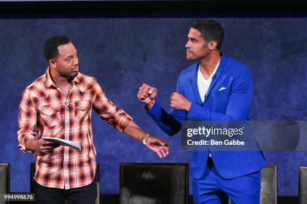 Actors Terrence J. And Kristian Kordula attends Hit The Floor Clips & Conversation at the Paley Center For Media on July 9, 2018 in New York City.