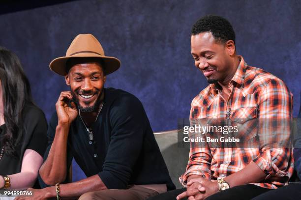 Actors McKinley Freeman and Terrence J. Attend Hit The Floor Clips & Conversation at the Paley Center For Media on July 9, 2018 in New York City.