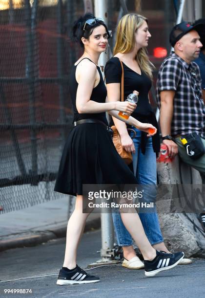 Actress Krysten Ritter is seen on set of 'Jessica Jones' on July 9, 2018 in New York City.