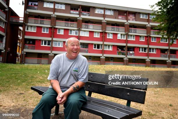 Council worker Billy Hawsham, who remembers England's football squad member Kyle Walker growing up on the Lansdowne Estate, poses for a portrait on...