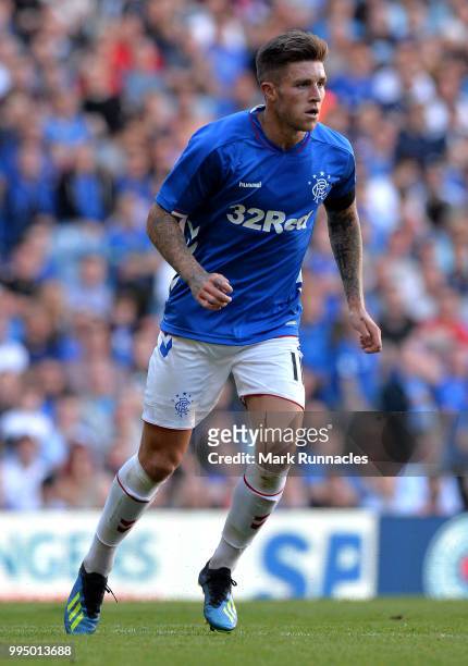 Josh Windass of Rangers in action during the Pre-Season Friendly between Rangers and Bury at Ibrox Stadium on July 6, 2018 in Glasgow, Scotland.