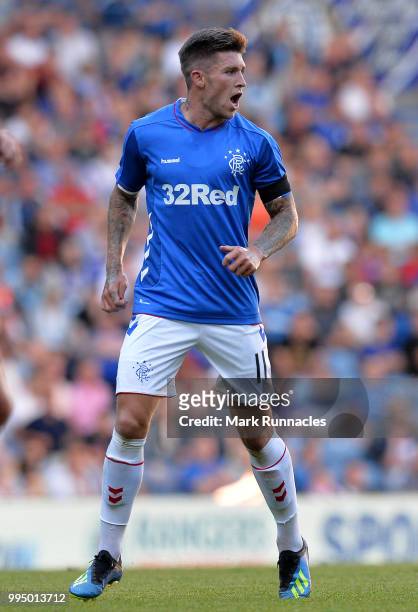 Josh Windass of Rangers in action during the Pre-Season Friendly between Rangers and Bury at Ibrox Stadium on July 6, 2018 in Glasgow, Scotland.