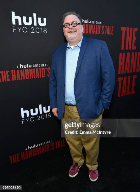 Bruce Miller attends "The Handmaid's Tale" Hulu finale at The Wilshire Ebell Theatre on July 9, 2018 in Los Angeles, California.