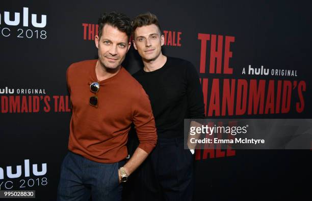 Nate Berkus and Jeremiah Brent attend "The Handmaid's Tale" Hulu finale at The Wilshire Ebell Theatre on July 9, 2018 in Los Angeles, California.