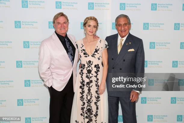 Ameritrade Chairman of the Board Joe Moglia, actor and AIS Gala host Emily Blunt, and Co-Founder of Home Depot and Atlanta Falcons Owner Arthur Blank...