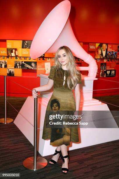 Sabrina Carpenter attends Spotlight: Sabrina Carpenter at The GRAMMY Museum on July 9, 2018 in Los Angeles, California.