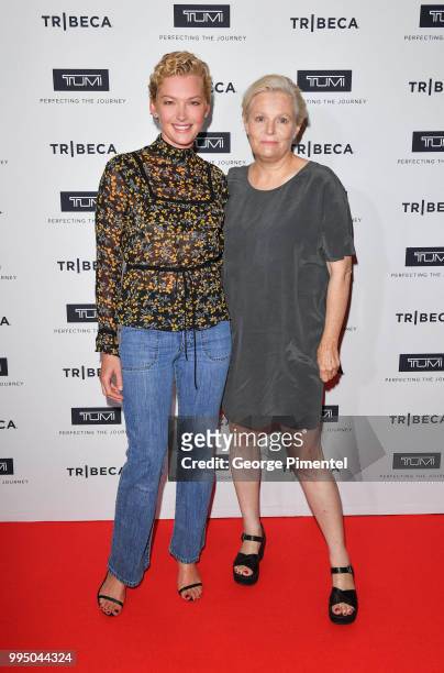 Gretchen Mol and Mary Harron attend Tribeca Talks the Journey inspired by TUMI on July 9, 2018 in Toronto, Canada.