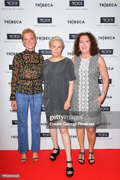 Gretchen Mol and Mary Harron attend Tribeca Talks the Journey inspired by TUMI on July 9, 2018 in Toronto, Canada.