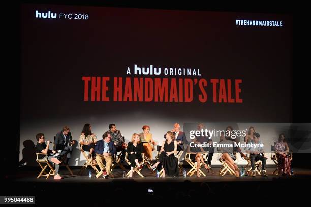 Jon Lovett, Bruce Miller, Elisabeth Moss, Yvonne Strahovski, Samira Wiley, Max Minghella and Alexis Bledel, Warren Littlefield, Elisabeth Williams,...