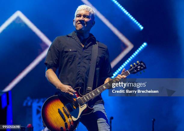 Pat Smear of Foo Fighters performs at the Festival d'été de Québec on July 9, 2018 in Quebec City, Canada.