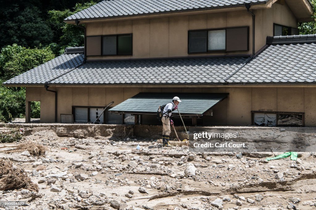 Historic Heavy Rain And Landslides Hit Japan