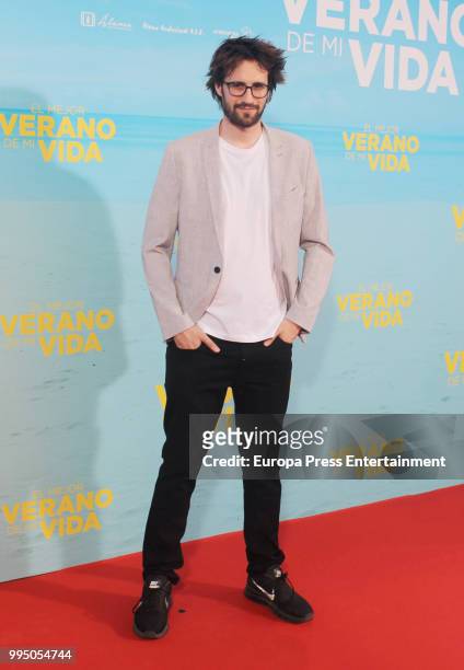 Dani de la Orden attends 'El Mejor Verano De Mi Vida' premiere on July 9, 2018 in Madrid, Spain.