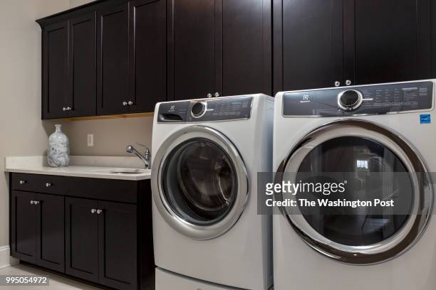 Laundry on the second floor of the Travers model home at Summerhouse Landing on July 6, 2018 in Herndon Virginia.