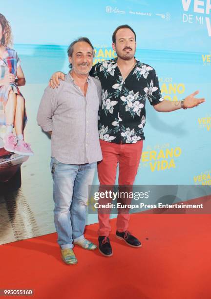 Alex O'Dogherty attends 'El Mejor Verano De Mi Vida' premiere on July 9, 2018 in Madrid, Spain.