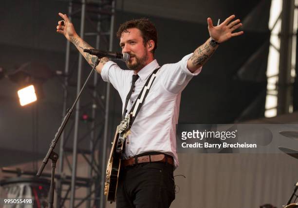 Frank Turner of Frank Turner and The Sleeping Souls performs at the Festival d'été de Québec on July 9, 2018 in Queandec City, Canada.