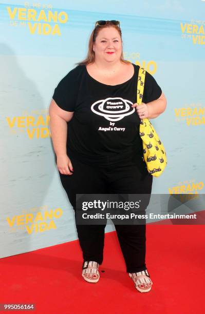 Itziar Castro attends 'El Mejor Verano De Mi Vida' premiere on July 9, 2018 in Madrid, Spain.