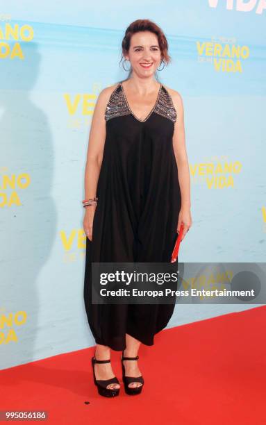 Llum Barrera attends 'El Mejor Verano De Mi Vida' premiere on July 9, 2018 in Madrid, Spain.