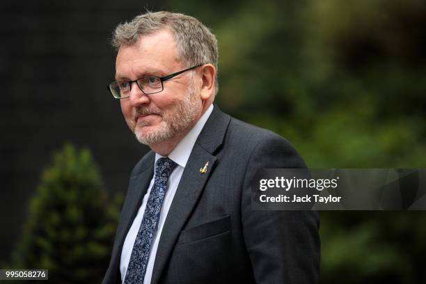 Scotland Secretary David Mundell arrives for a cabinet meeting at 10 Downing Street, on July 10, 2018 in London, England. Ministers are meeting for a...