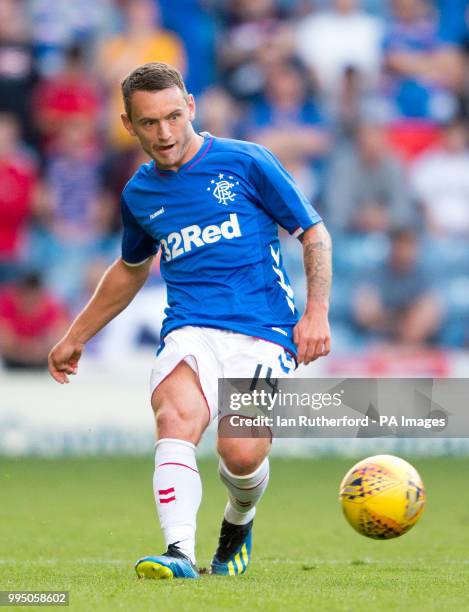 Rangers Lee Hodson in action during a pre-season friendly match at Ibrox Stadium, Glasgow.